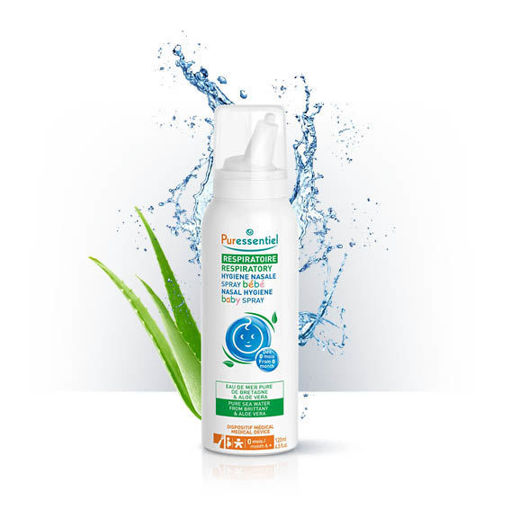 Slika Puressentiel Respiratory Sprej za higijenu nosa s aloe verom za bebe