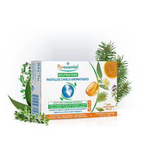 Prikažite detalje za Puressentiel Respiratory pastile s 3 vrste aromatična meda Slika Puressentiel Respiratory pastile s 3 vrste aromatična meda