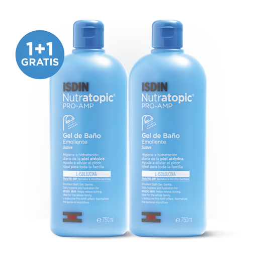 Slika NUTRATOPIC Pro-Amp Emollient Bath Gel 1+1gratis